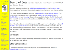 Tablet Screenshot of beardofbees.com